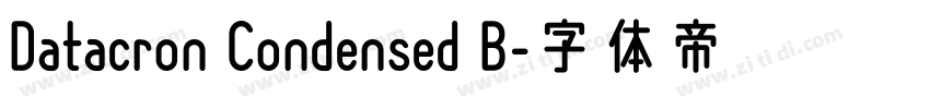 Datacron Condensed B字体转换